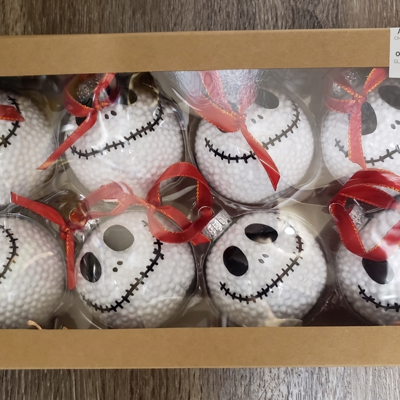 Jack Skellington 8 Piece Ornament Set Holiday - Picture 3 of 3